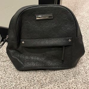 Calvin klein leather backpack/purse